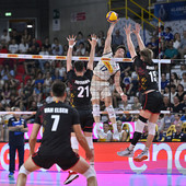 Luca Porro contro il Belgio