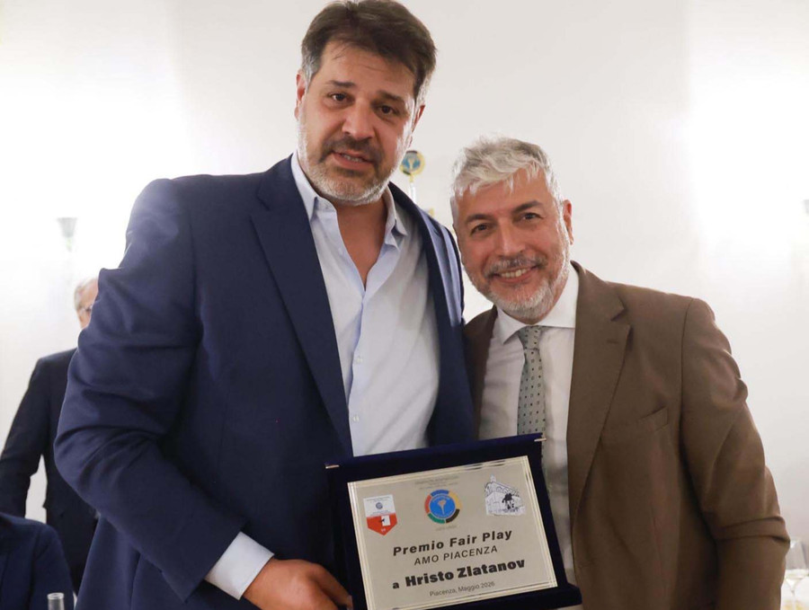Piacenza: Il Panathlon Piacenza premia Hristo Zlatanov Piacenza: Il Panathlon Piacenza premia Hristo Zlatanov