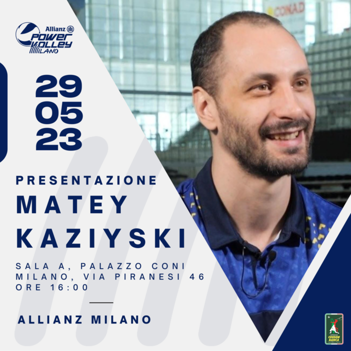 Milano: Ecco Matey Kaziyski