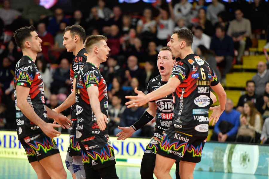 Perugia vince nettamente contro la Lube