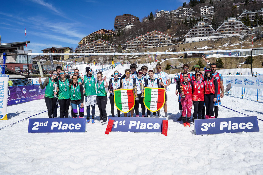 Snow Volley: Gli scudetti 2025 delle finali tricolori di Prato Nevoso