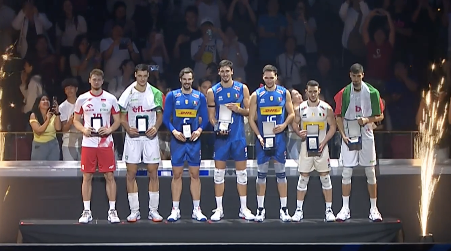 Mondiali: I premi individuali. Michieletto MVP, 5 premi per gli azzurri
