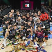 Perugian festeggia la vittoria su Trento