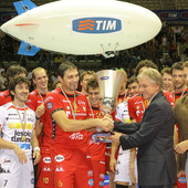Papi vince la sua 8° Supercoppa nella stagione 2007/08 giocata a Trieste: Sisley Treviso - M.Roma Volley 3-0 (25-19, 25-19, 25-21)