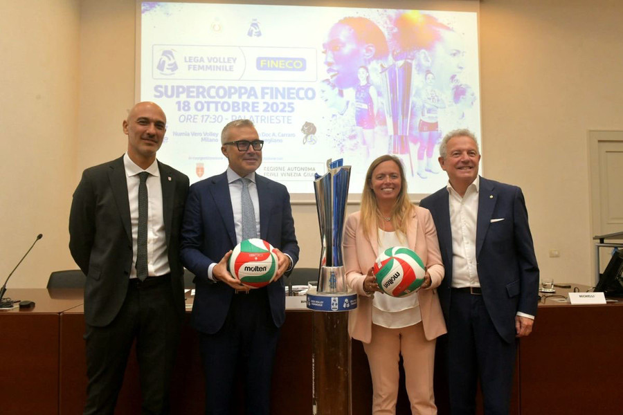 Su il sipario. Presentata a Trieste la 30ª Supercoppa Fineco, Lo Bianco sarà la madrina