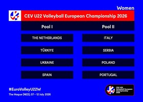 Sorteggiati:  I gironi dei Campionati Europei Under 22 maschili e femminili