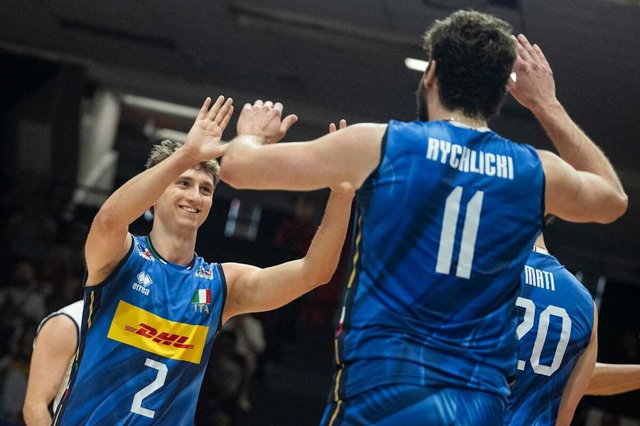 VNL: I tabellini di Italia - Germania 3-1
