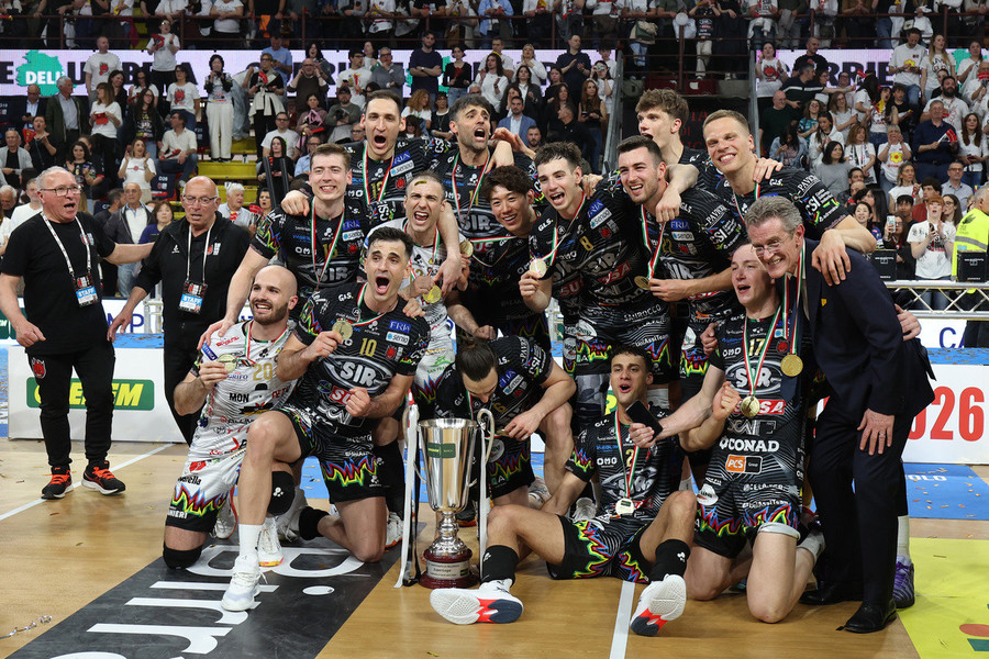Superlega Credem Banca: Perugia è campione d'Italia. 3-1 alla Lube che non sfrutta le occasioni