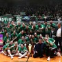 Il Panathinaikos di coach Chiappini che vince in Grecia