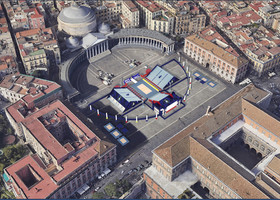 Europei 2026: Il rendering di Piazza del Plebiscito