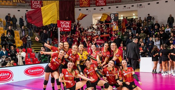 Roma vince il big match con Trento Roma vince il big match con Trento