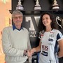 Il ritorno di Silvia Fondriest all’Itas Trentino. Immagine dal comunicato ufficiale del club. Il ritorno di Silvia Fondriest all’Itas Trentino. Immagine dal comunicato ufficiale del club.