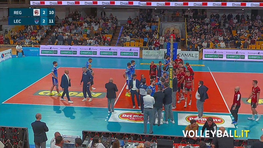 A3 Credem Banca: Tensioni a Reggio Calabria, 15' di stop nel tie break - VIDEO