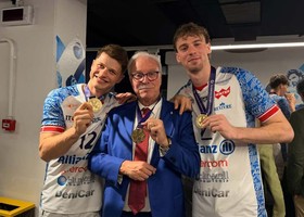 Rotty, Fusaro e Reggers dopo il successo in Challenge Cup