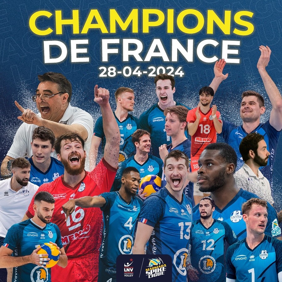 Francia: La prima volta del Saint Nazaire. Lo scudetto al golden set