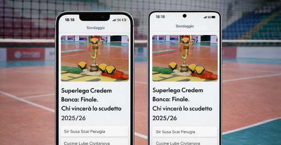 Superlega Credem Banca: Chiuso il sondaggio sulle semifinali, ora via al voto sulla finale Perugia-Civitanova. Chi vince?
