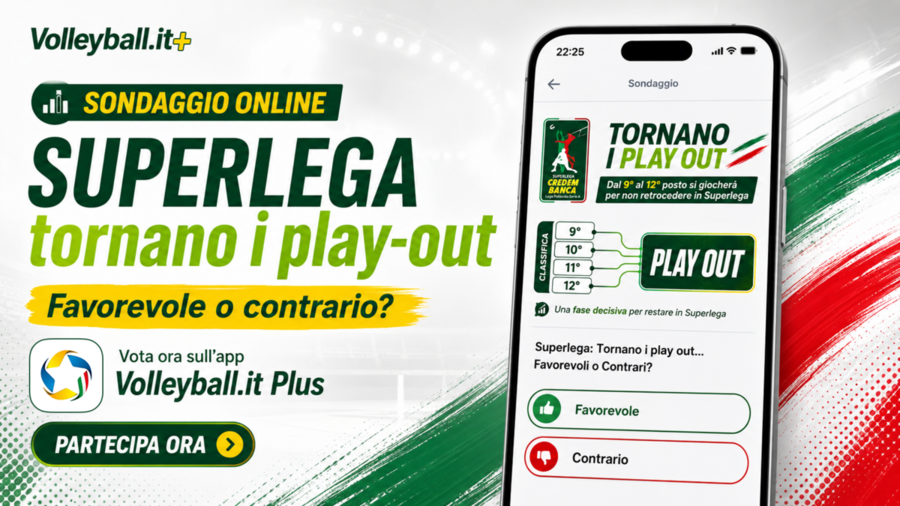 Sondaggio online sull'APP Volleyball.it+ Sondaggio online sull'APP Volleyball.it+