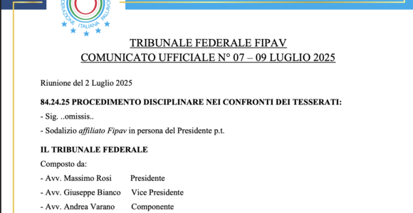 Provvedimento disciplinare