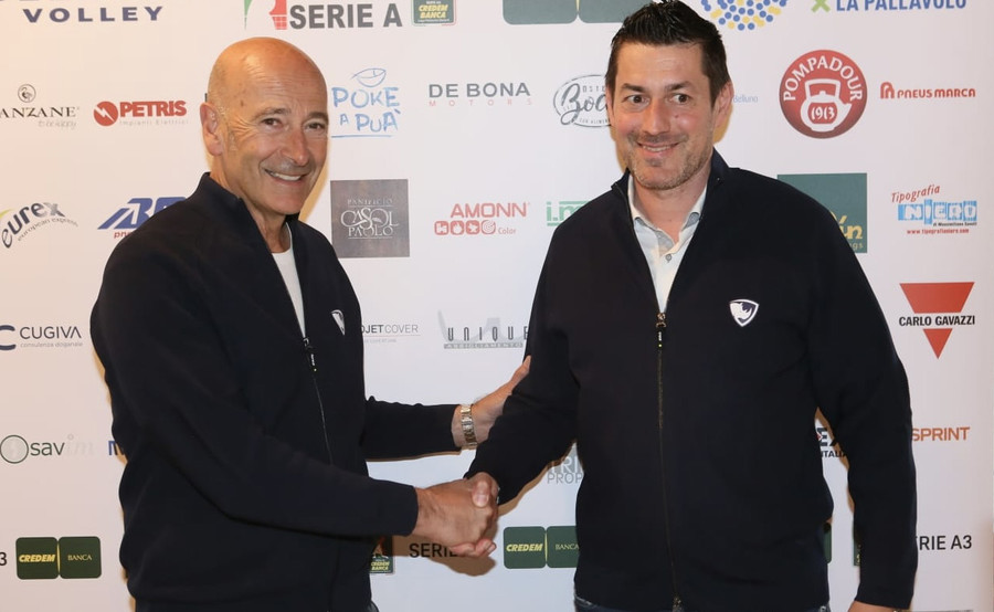 Il presidente Sandro Da Rold con il ds Alessandro Carniel