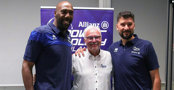 Simon, il presidente Fusaro e coach Falasca