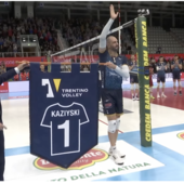 Trento: Il ritiro della maglia numero 1 di Matey Kaziyski