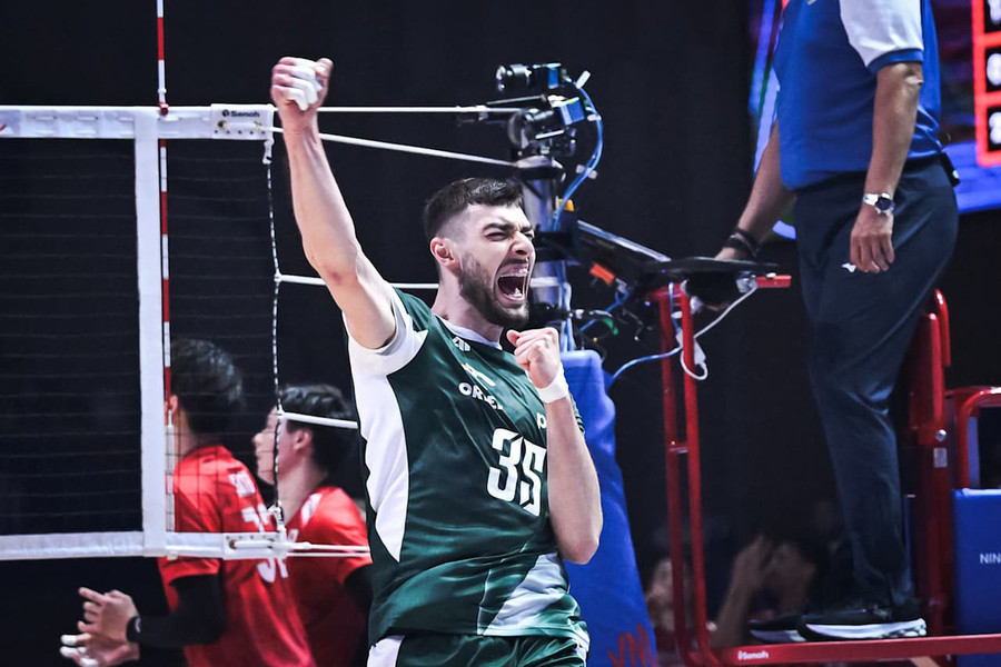 Sasak, opposto polacco, top scorer della gara
