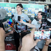 Simeon Nikolov alla partenza per l'Argentina Simeon Nikolov alla partenza per l'Argentina