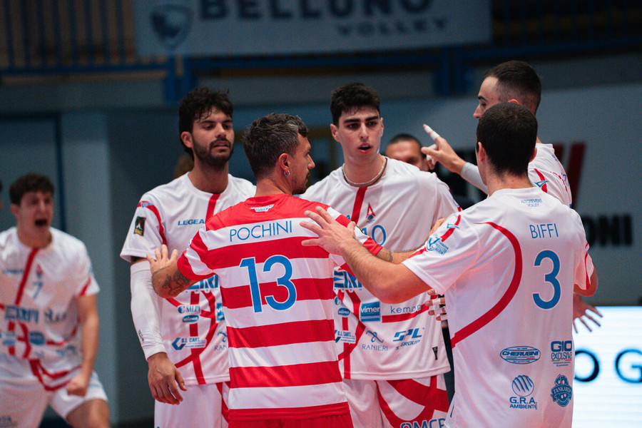 A3 Credem Banca: A Sarroch arriva la prima vittoria dell'Altotevere. 3-0 netto e convinzione ritrovata