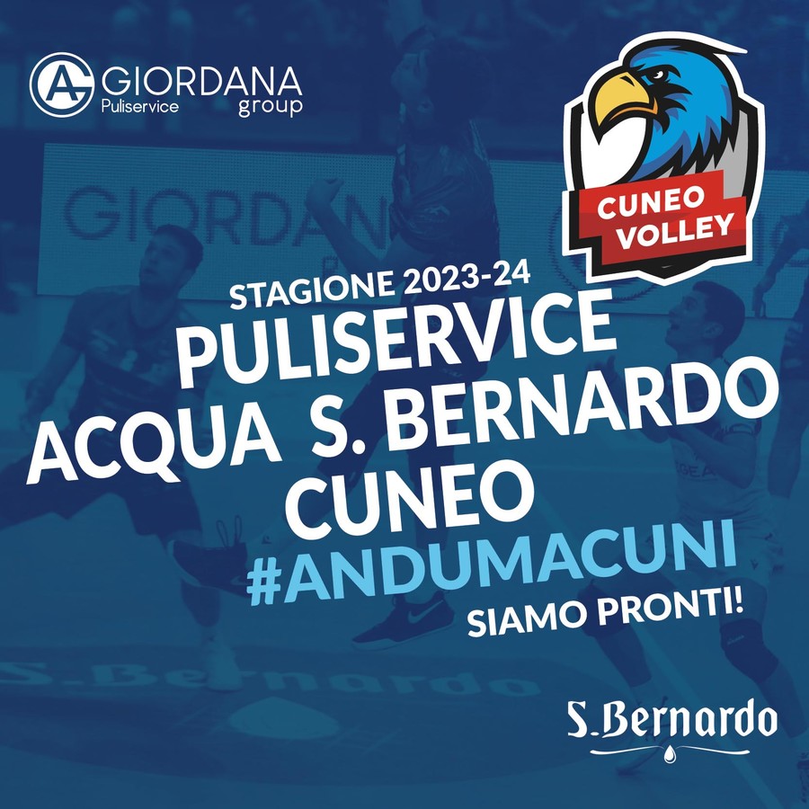 Cuneo: Puliservice Acqua S.Bernardo, il nuovo naming dell’A2 biancoblù