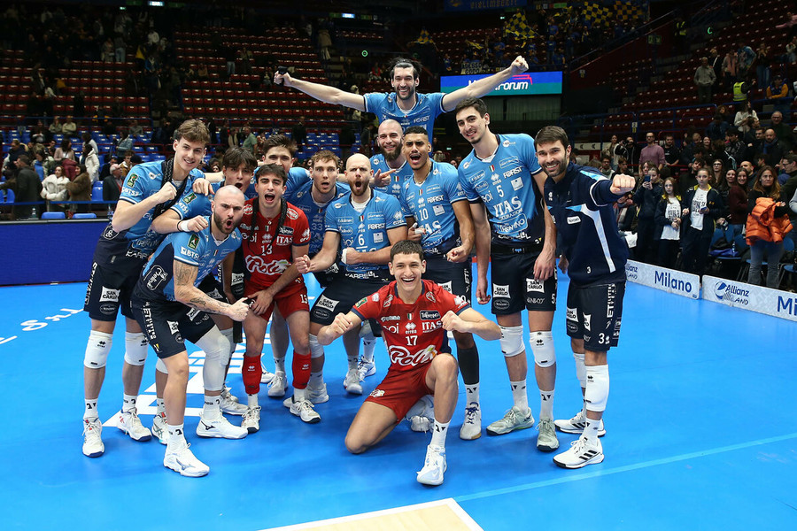 Superlega Credem Banca: Trento passa davanti ai 7600 spettatori del Forum e rafforza il terzo posto