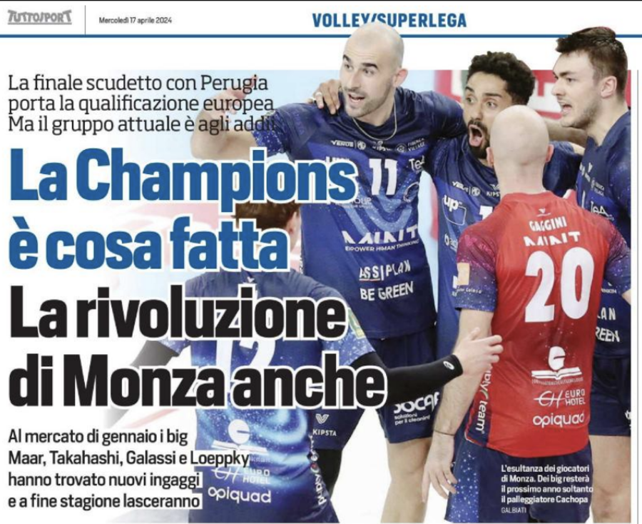 Monza: Il tema. In finale la squadra "sbagliata"? Eccheli e c. già in Champions, ma le stelle se ne vanno