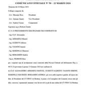 Tribunale Federale: Da 12 a 14 mesi di sospensione ai componenti del CT di Modena
