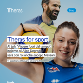 Theras for Sport, a Salsomaggiore torneo Under 18 e talk con Alice Degradi e Jacopo Massari Theras for Sport, a Salsomaggiore torneo Under 18 e talk con Alice Degradi e Jacopo Massari