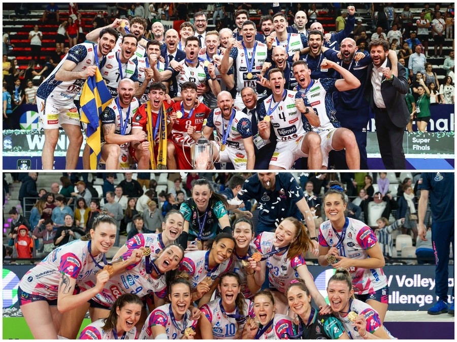 Trento e Novara vincitori della Champions League e Challenge Cup 2023/24