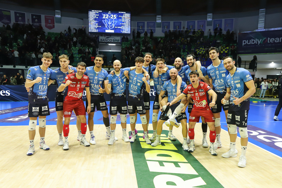 Superlega Credem Banca: Trento passa anche a Monza, Itas autoritaria 3-0 in Brianza