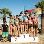 Il podio della tappa Under 16 di Marina di Ravenna