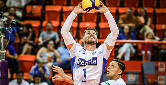 Bruno, palleggiatore del Volei Renata Bruno, palleggiatore del Volei Renata