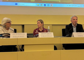 L’avvocato Luca Tosini, founding partner di Gas Sales Bluenergy Volley Piacenza, all'Università di Padova