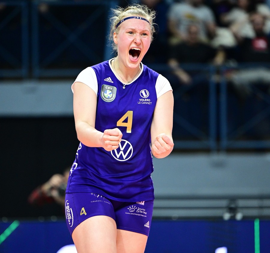 Viktoriia Kobzar, lo scorso anno in Champions con il Le Cannet