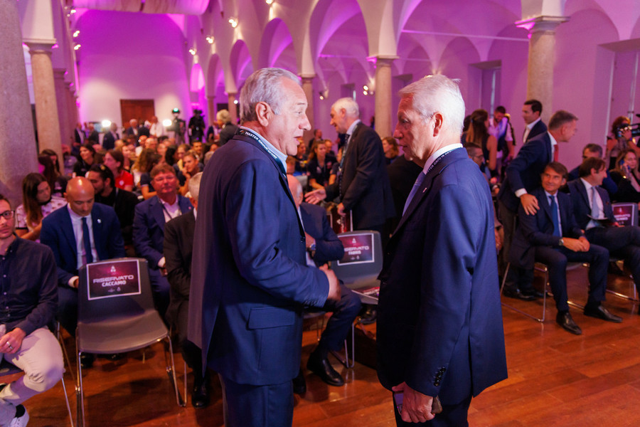 Velasco e Fabris alla presentazione del campionato