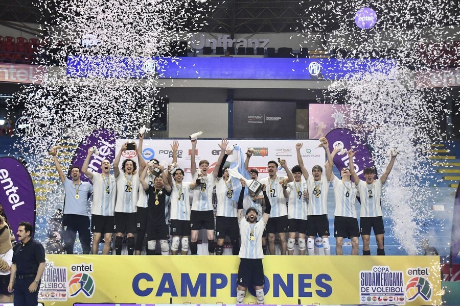 L'Argentina festeggia la vittoria della Coppa Sudamericana 2026 (foto Luigi Orgero/CSV) L'Argentina festeggia la vittoria della Coppa Sudamericana 2026 (foto Luigi Orgero/CSV)