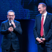 Azevedo, presidente FIVB, e Righi, presidente di Lega Azevedo, presidente FIVB, e Righi, presidente di Lega