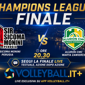 Champions League, Live Finale Perugia - Zawiercie sull'APP Volleyball.it+