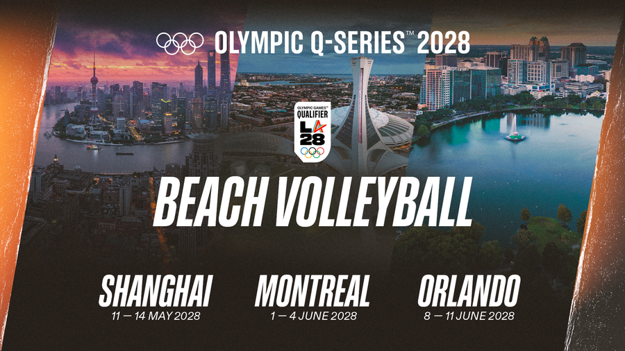Il beach volley sarà presente in tre tappe delle Olympic Q-Series verso LA28