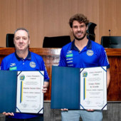 Horacio Dileo e Bruninho con il titolo di Cidadão Campineiro Horacio Dileo e Bruninho con il titolo di Cidadão Campineiro