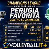 Champions League, finale Final Four: Perugia favorita contro lo Zawiercie. Le quote spingono gli umbri verso il titolo europeo