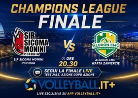 Champions League, Live Finale Perugia - Zawiercie sull'APP Volleyball.it+