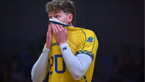 Lukas Bergmann con il Brasile (foto FIVB)