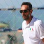 Gli azzurri della Nazionale maschile di beach volley al lavoro agli ordini di Paolo Nicolai