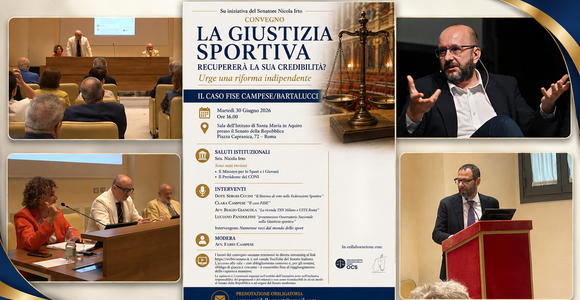 Giustizia sportiva, dal Senato parte la proposta del primo Osservatorio nazionale: "Serve una riforma indipendente". Intervento di Berruto Giustizia sportiva, dal Senato parte la proposta del primo Osservatorio nazionale: "Serve una riforma indipendente". Intervento di Berruto